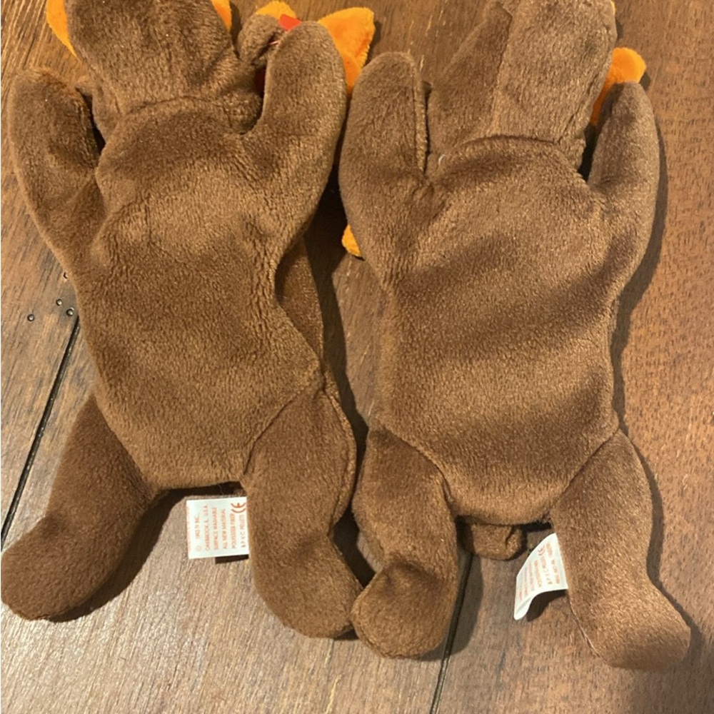Chocolate the Moose with Orange Antlers Plush Animals - Picture 3 of 6